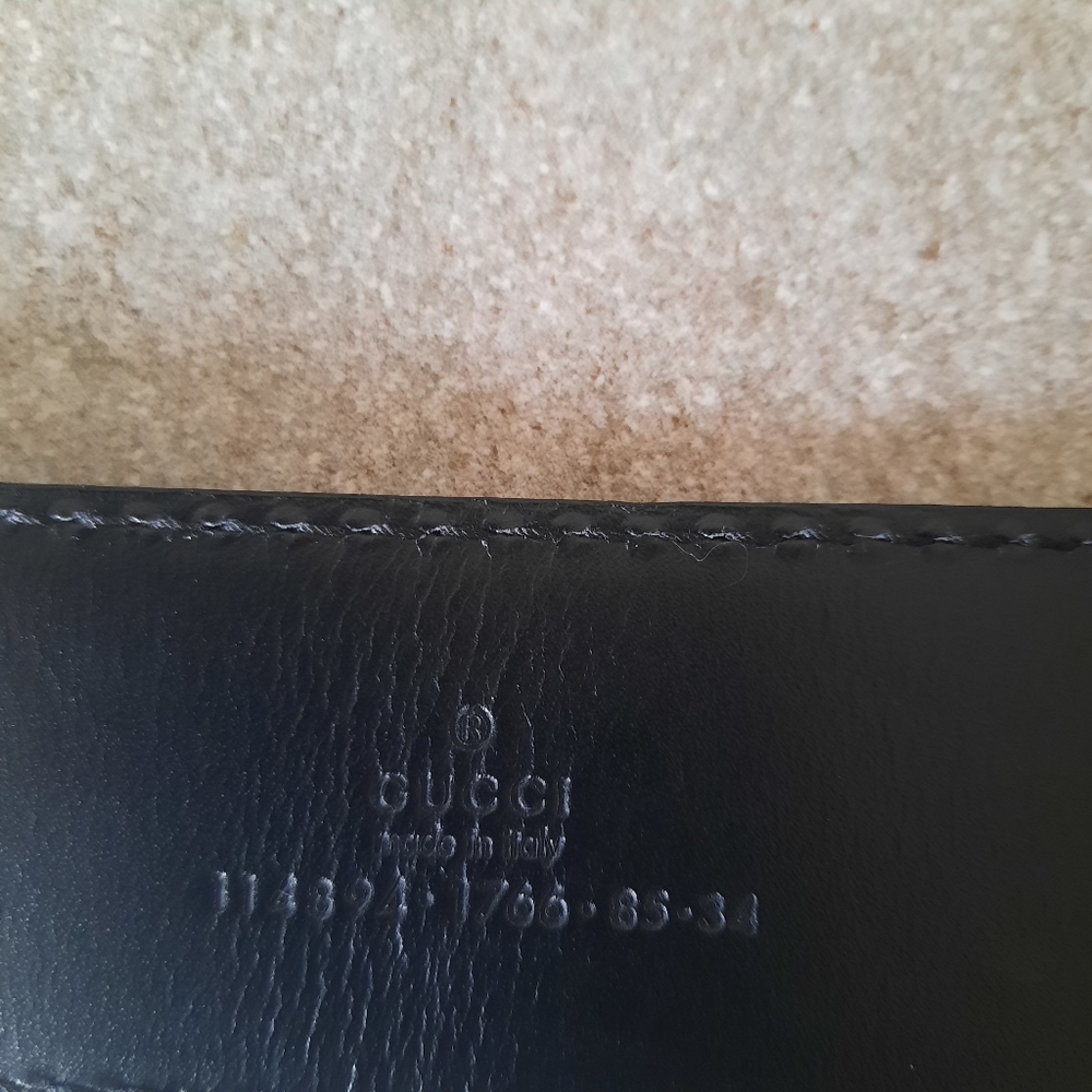 Gucci Women's Black 1955 Horsebit Wide Leather Belt Size M - Picture 11 of 16